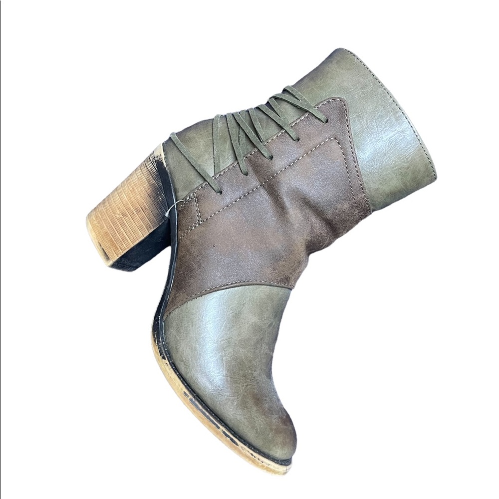 Pierre Dumas | Leather Booties Green